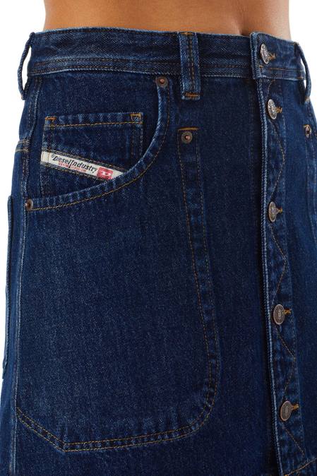 Diesel Frauen Dunkelblau De-Albus-A-Linien-Rock Bekleidung 86081037