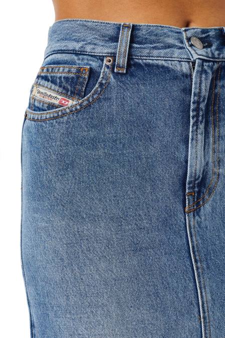 Diesel Frauen Mittelblau De-Ronny Bleistiftrock Bekleidung 86081015