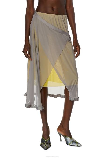 Diesel Frauen grau o-ray-l1 Bekleidung 86081024