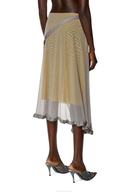 Diesel Frauen grau o-ray-l1 Bekleidung 86081024