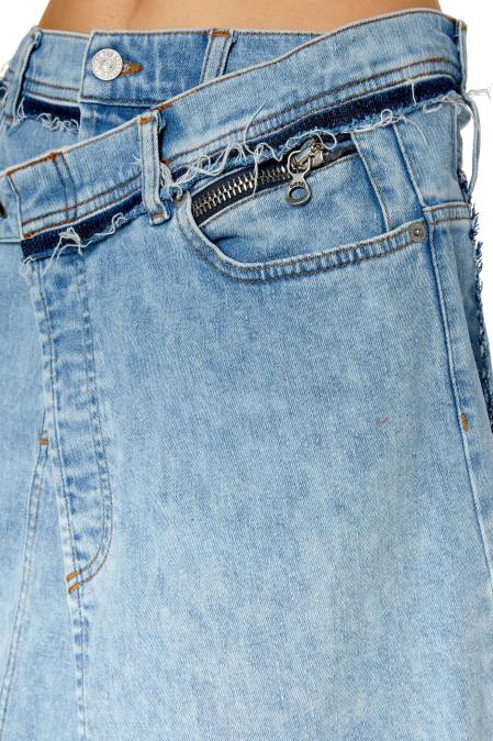 Diesel Frauen hellblau Abhängigkeit-Mitte Bekleidung 86081026