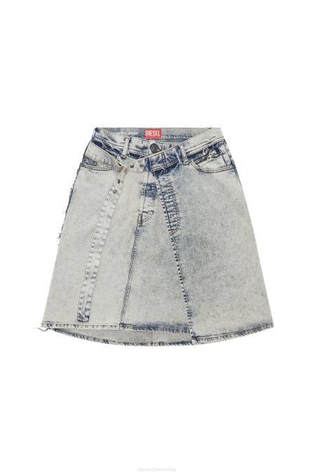 Diesel Frauen hellblau Abhängigkeit-Mitte Bekleidung 86081038