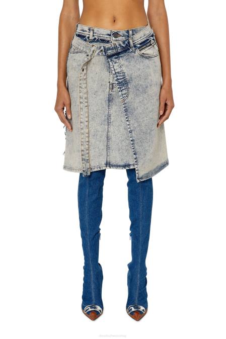 Diesel Frauen hellblau Abhängigkeit-Mitte Bekleidung 86081038