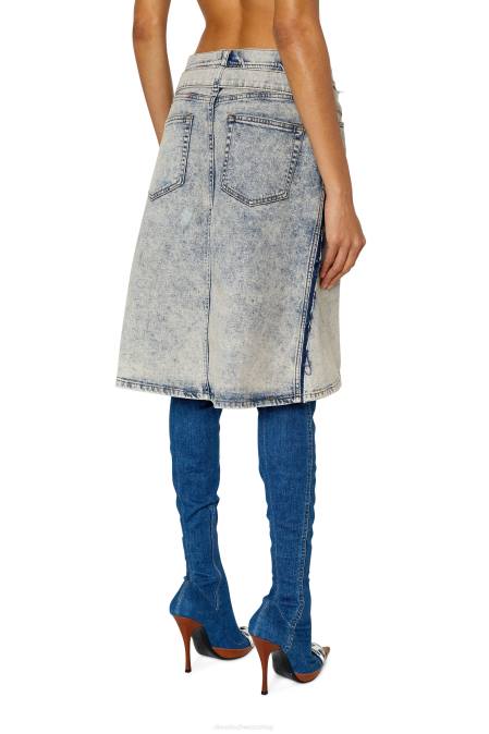 Diesel Frauen hellblau Abhängigkeit-Mitte Bekleidung 86081038