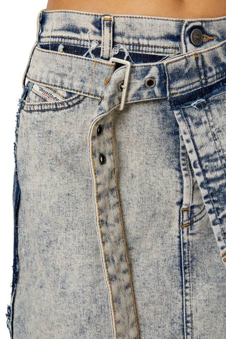 Diesel Frauen hellblau Abhängigkeit-Mitte Bekleidung 86081038