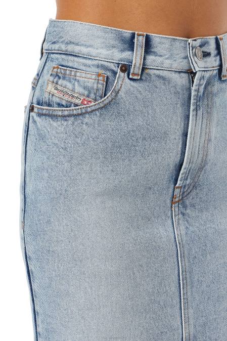 Diesel Frauen hellblau De-Ronny Bleistiftrock Bekleidung 86081032