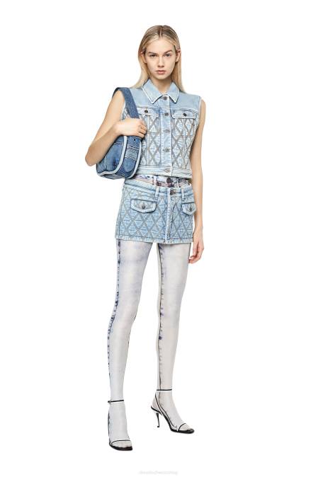 Diesel Frauen hellblau de-ron-fs1 Bekleidung 86081011