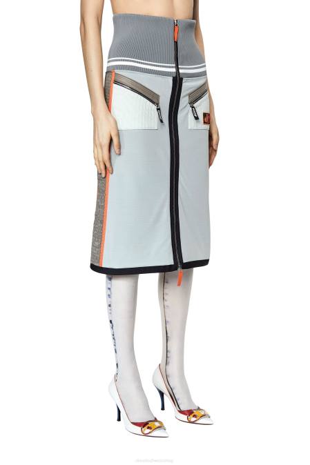 Diesel Frauen orange/weiß O-Rallye Bekleidung 86081012