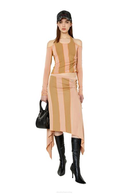 Diesel Frauen rosa/braun o-lind Bekleidung 86081036