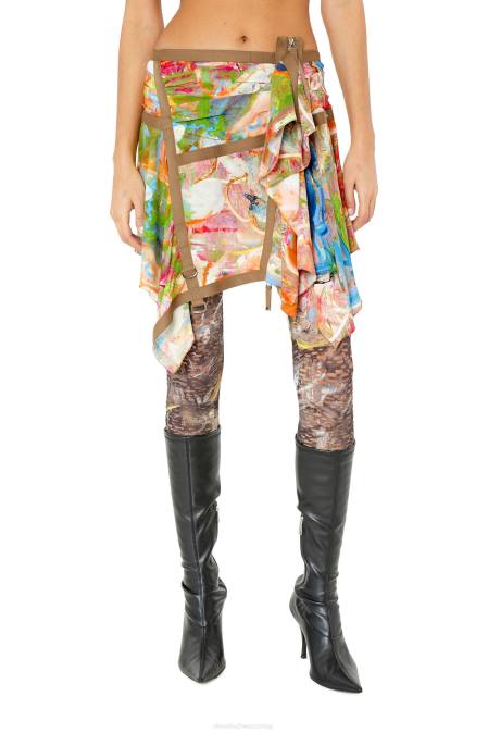 Diesel Frauen rotbraun o-diantha-print Bekleidung 86081033