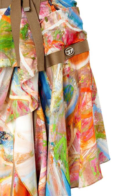 Diesel Frauen rotbraun o-diantha-print Bekleidung 86081033