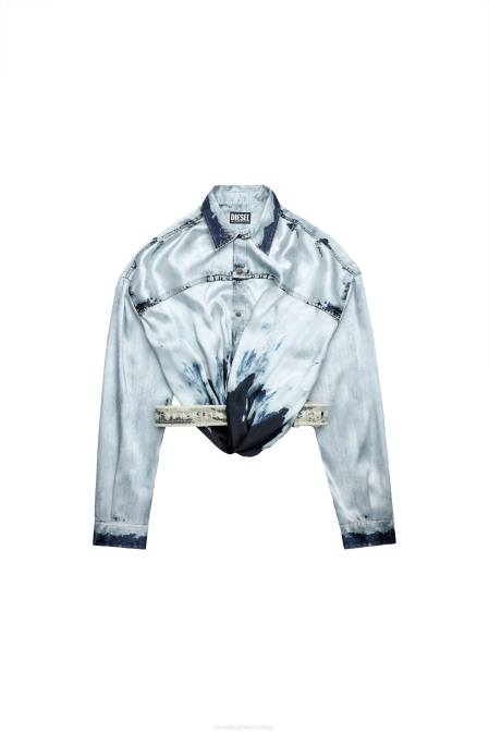 Diesel Frauen hellblau c-suki Bekleidung 8608962