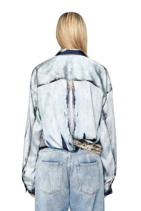 Diesel Frauen hellblau c-suki Bekleidung 8608962