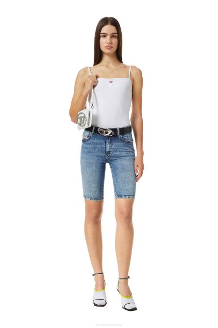 Diesel Frauen Mittelblau de-ginny Radhose Bekleidung 8608984