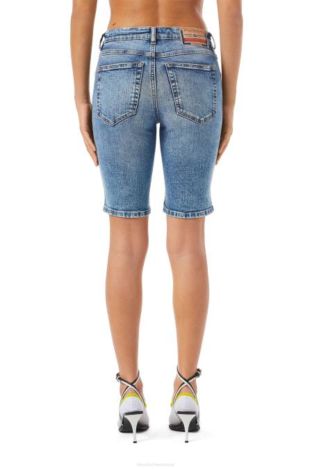 Diesel Frauen Mittelblau de-ginny Radhose Bekleidung 8608984
