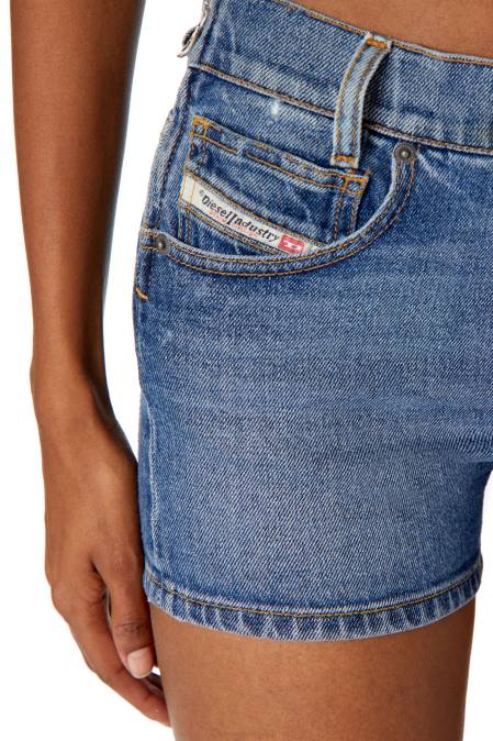 Diesel Frauen Mittelblau de-lyla-sh-fsc Bekleidung 8608997