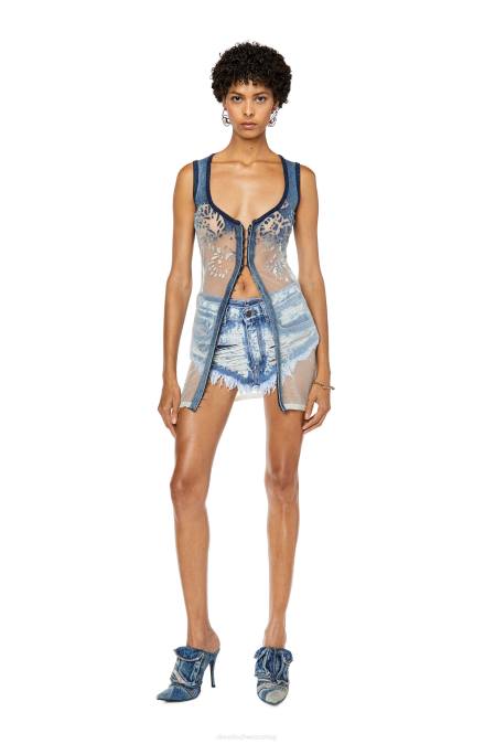 Diesel Frauen hellblau de-nalur Bekleidung 86081007