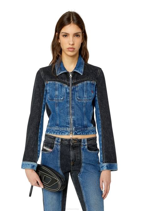 Diesel Frauen Mittelblau de-simmy-hs Bekleidung 8608780