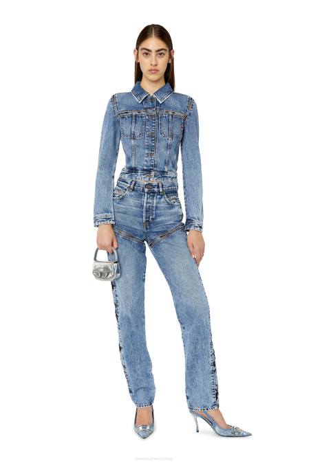 Diesel Frauen Mittelblau de-slimmy-fsb1 Bekleidung 8608770