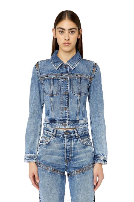 Diesel Frauen Mittelblau de-slimmy-fsb1 Bekleidung 8608770