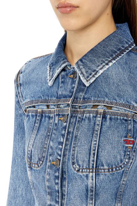 Diesel Frauen Mittelblau de-slimmy-fsb1 Bekleidung 8608770