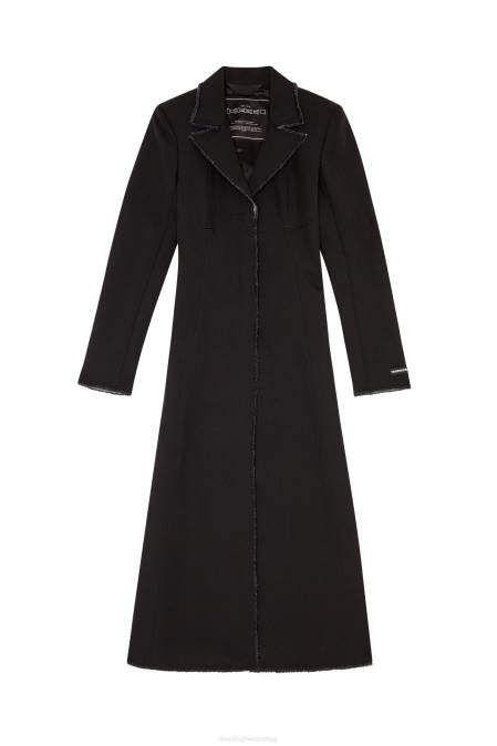 Diesel Frauen Schwarz g-edda-fransen Bekleidung 8608789