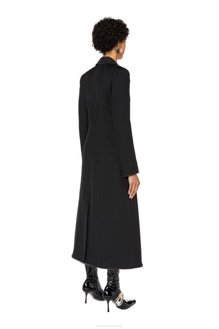 Diesel Frauen Schwarz g-edda-fransen Bekleidung 8608789