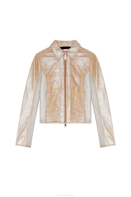 Diesel Frauen grau/rosa l-tafy-silber Bekleidung 8608756