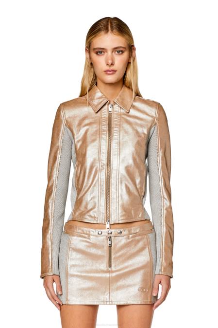 Diesel Frauen grau/rosa l-tafy-silber Bekleidung 8608756