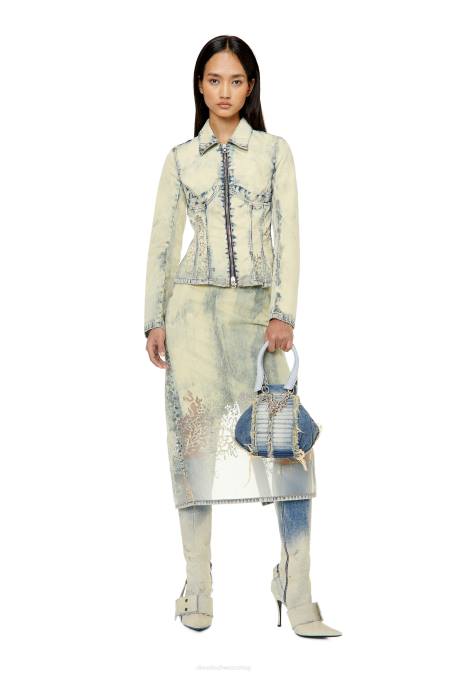 Diesel Frauen hellblau de-milly-fsc Bekleidung 8608787