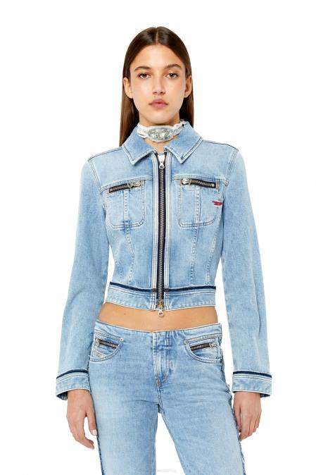 Diesel Frauen hellblau de-slimmy-re Bekleidung 8608759