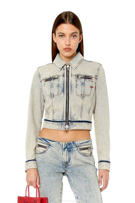 Diesel Frauen hellblau de-slimmy-re Bekleidung 8608783