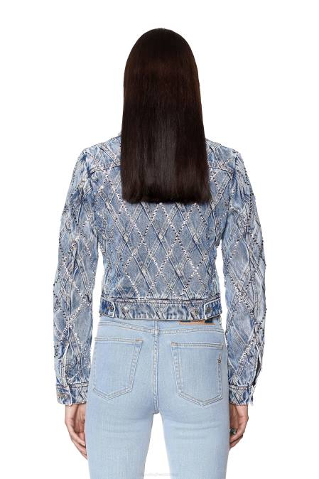 Diesel Frauen hellblau de-slimmy-zip-fs Bekleidung 8608750