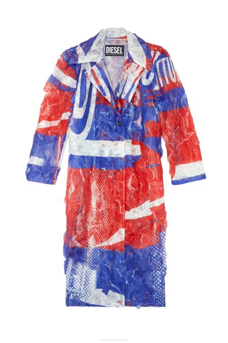 Diesel Frauen rot blau g-caris Bekleidung 8608748