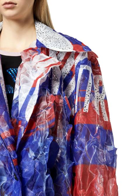 Diesel Frauen rot blau g-caris Bekleidung 8608748