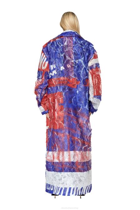 Diesel Frauen rot blau g-caris Bekleidung 8608748