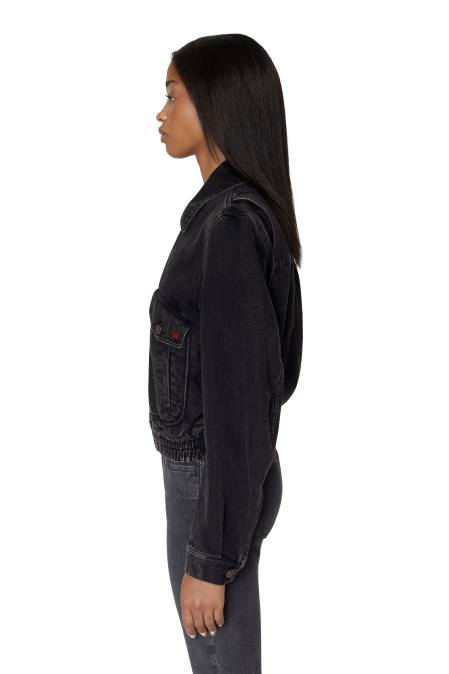 Diesel Frauen schwarz/dunkelgrau De-Tracy-Bomberjacke Bekleidung 8608778