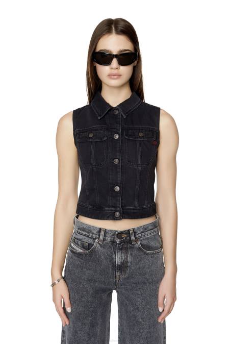 Diesel Frauen schwarz/dunkelgrau de-slimmy-sm Bekleidung 8608777