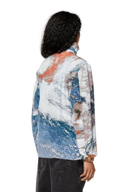 Diesel Frauen weiß Blau g-warrel-cmf Bekleidung 8608755