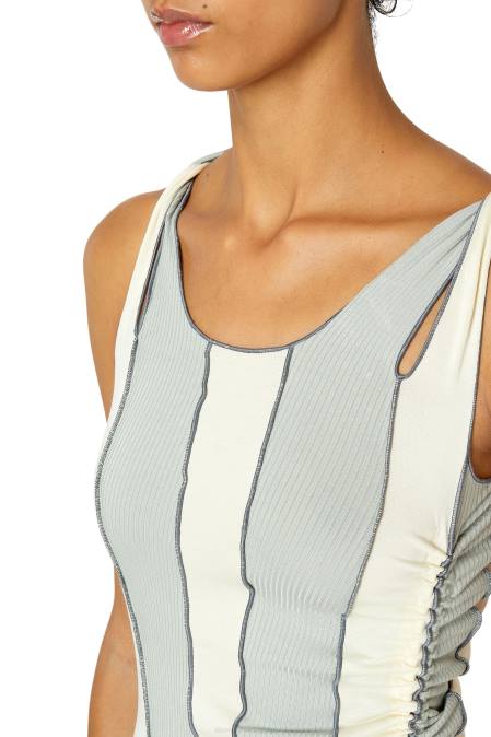 Diesel Frauen Blau Weiss d-lin Bekleidung 8608839