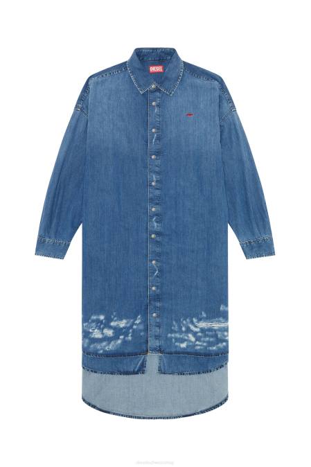 Diesel Frauen Mittelblau de-davis-l Bekleidung 8608830