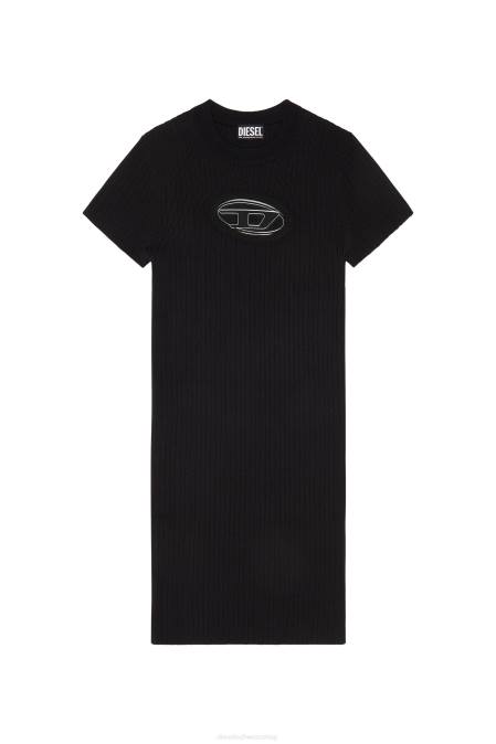 Diesel Frauen Schwarz M-Desmoines-Kleid Bekleidung 8608793