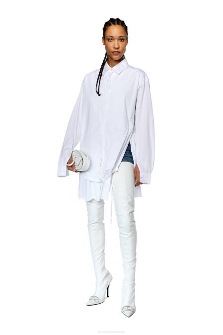 Diesel Frauen Weiss c-entela Bekleidung 8608824