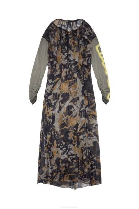 Diesel Frauen grau schwarz d-lavi-neu Bekleidung 8608852