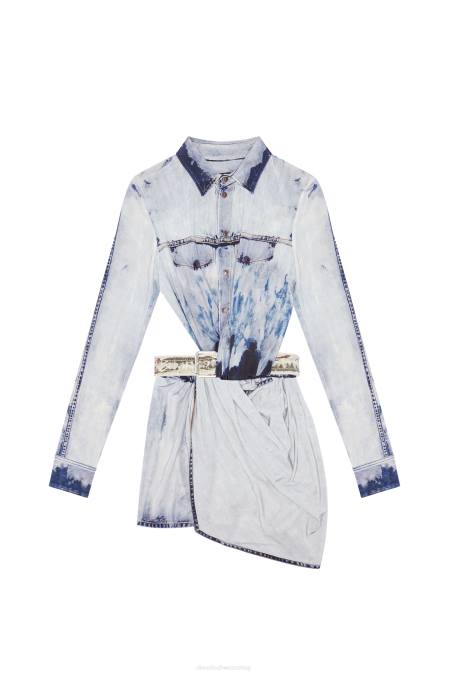 Diesel Frauen hellblau d-hanne Bekleidung 8608821