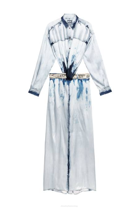 Diesel Frauen hellblau d-suki Bekleidung 8608799