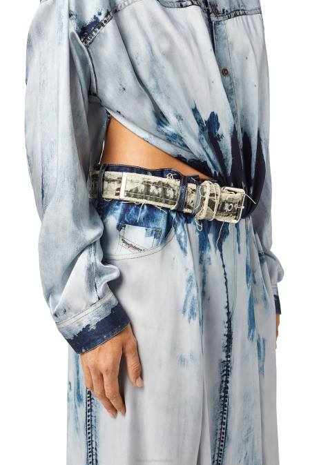 Diesel Frauen hellblau d-suki Bekleidung 8608799