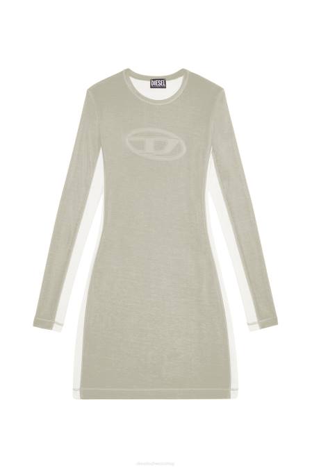 Diesel Frauen hellgrau d-ovald Bekleidung 8608836