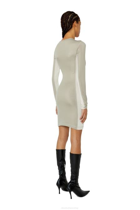 Diesel Frauen hellgrau d-ovald Bekleidung 8608836