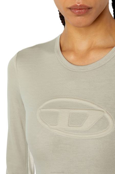 Diesel Frauen hellgrau d-ovald Bekleidung 8608836